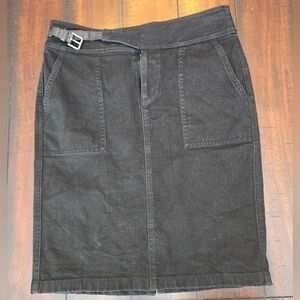 Lauren Ralph Lauren Demin Skirt With Buckle